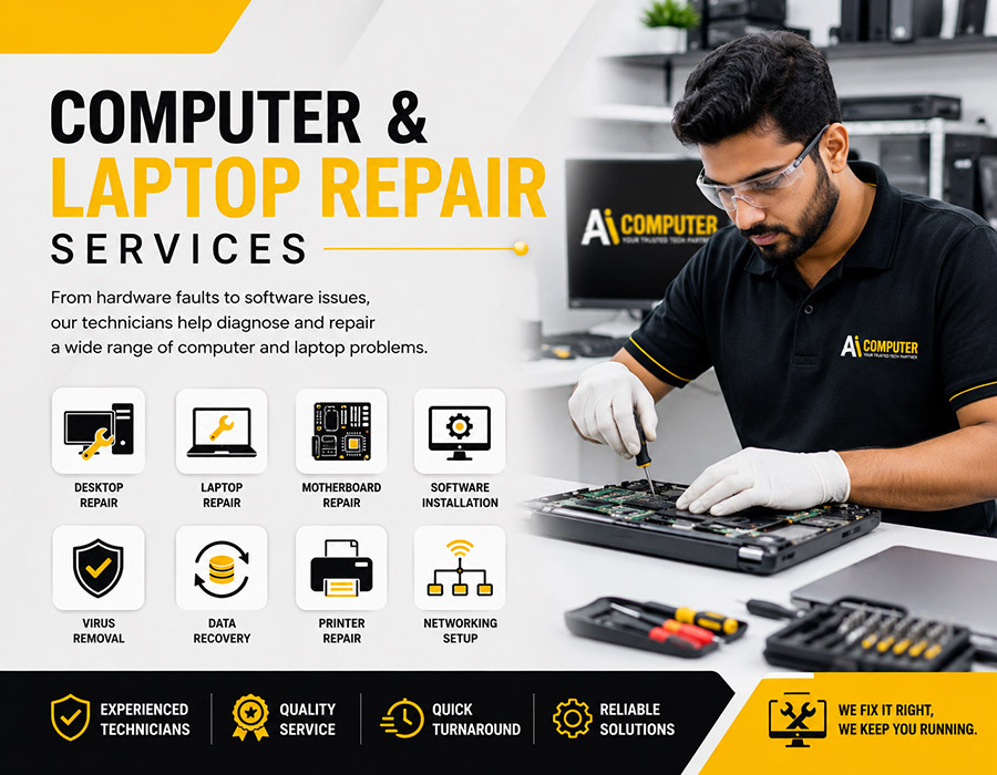 AI Computer | Computer Repair, CCTV & Computer Accessories